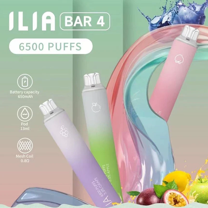 ILIA Bar4 哩亞4代 一次性電子煙 6500口 13ml 3%尼古丁