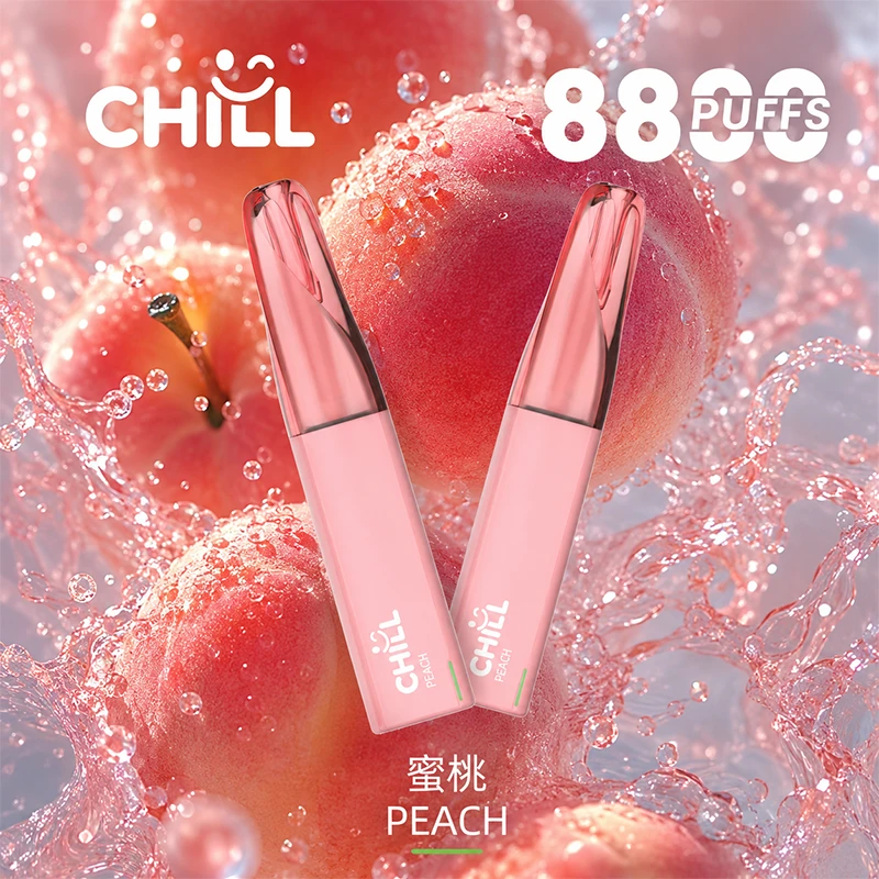一次性電子煙 CHILL 8800口 鴨嘴獸 蜜桃 口味