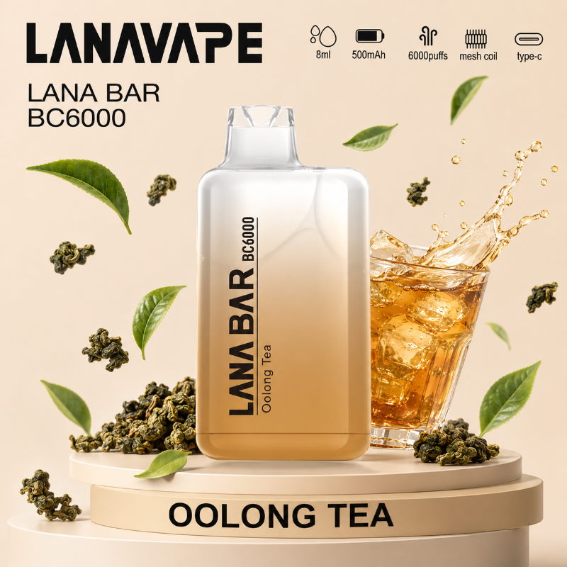 一次性電子煙 LANA Bar BC 6000口 - 烏龍茶口味