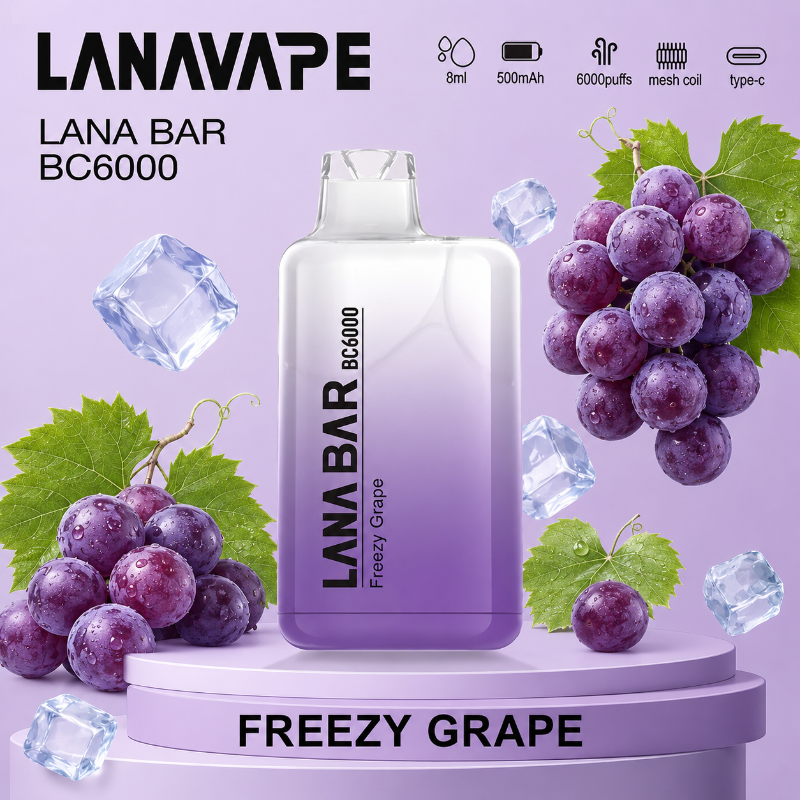 一次性電子煙 LANA Bar BC 6000口 - 葡萄口味