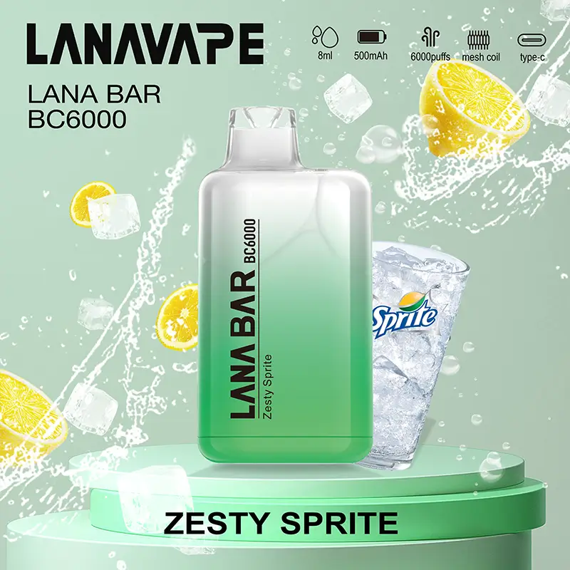 一次性電子煙 LANA Bar BC 6000口 - 雪碧口味