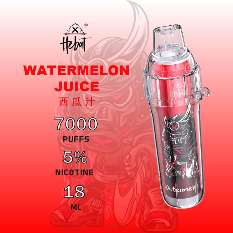一次性電子煙 喜貝HEBAT BOOM 7000口 - 西瓜汁口味